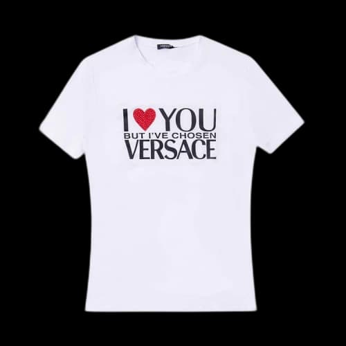 Versace I Love You T-Shirt 'Optical White'