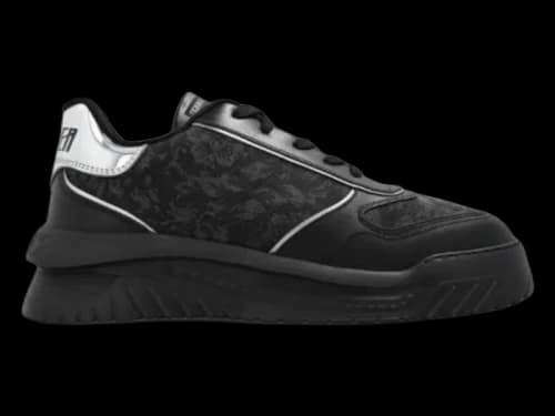 Versace Odyssey Low Top Black Silver