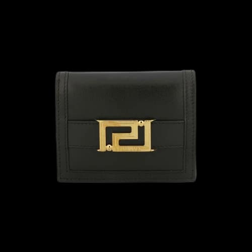 Versace Greca Goddess Bifold Wallet 'Black/Gold'