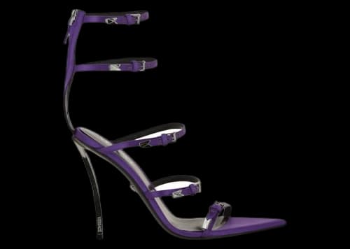 Versace Pin-Point Sandals Deep Orchid (Women's)