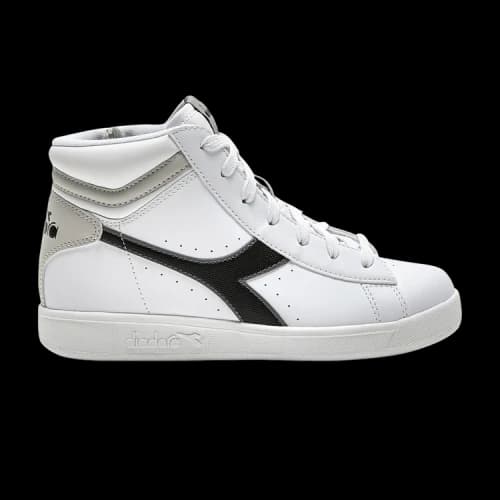 Diadora Game P High Big Kid 'White Black'