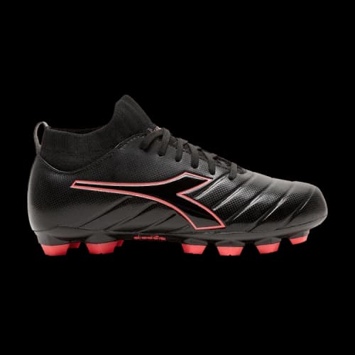 Diadora Brasil Elite R LPU Kids 'Black Red Fluorescent'