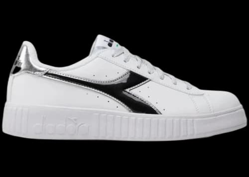 Diadora Step P White Black Silver (Women's)