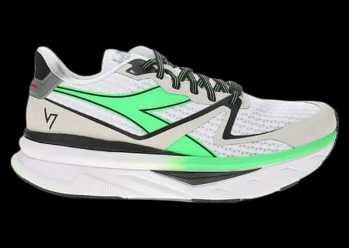 Diadora Atomo V7000 White Green Fluo Black