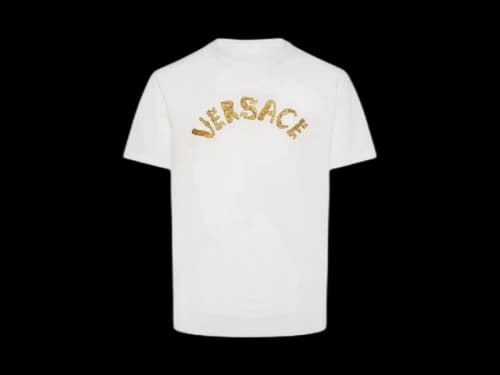 Versace Seashell Baroque T-shirt White/Gold