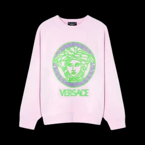 Versace Sweatshirt With Logo Print 'Baby Pink/Neon Green/Neon Lavander'
