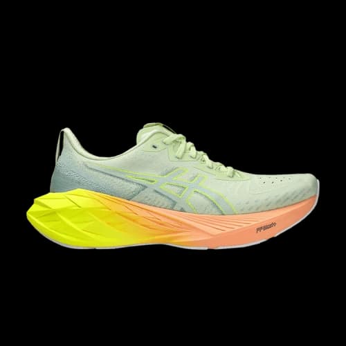 ASICS Novablast 4 Paris Cool Matcha Safety Yellow