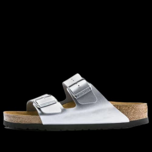 Birkenstock Arizona Birko-Flor 'Silver' (Women's)