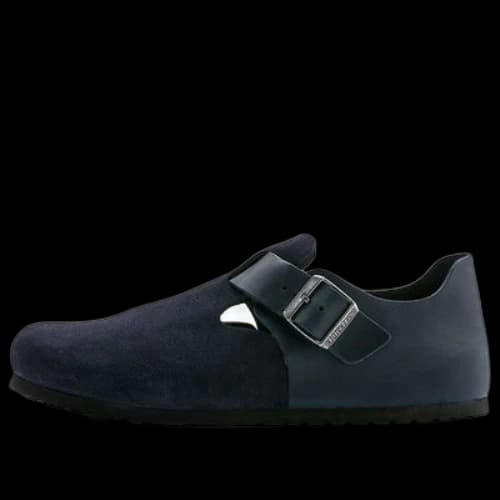 Birkenstock London Series Cowhide Suede Casual Shoe Blue Version