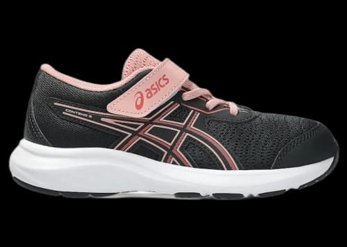 ASICS Contend 9 Black Dark Pink Clay (PS)