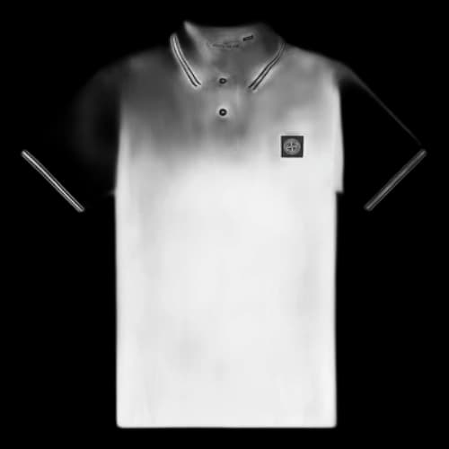 STONE ISLAND Patch Polo Shirt 'White'