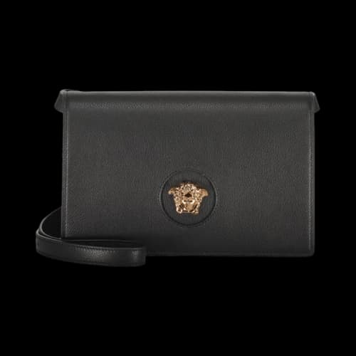 Versace Elegant Leather Bag 'Black'