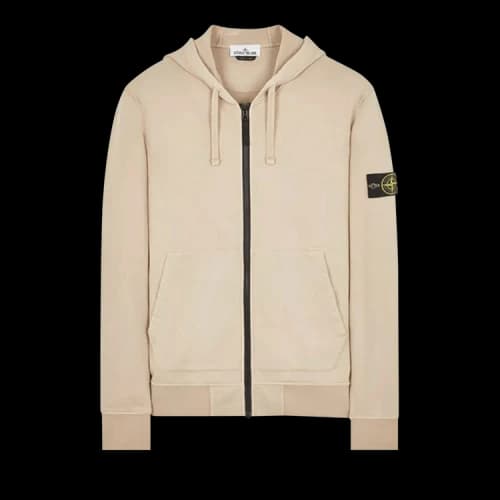 STONE ISLAND Felpa Zipped Hoodie 'Dove Grey'