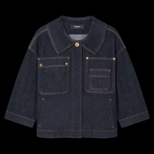 Versace Denim Shirt 'Dark Blue'