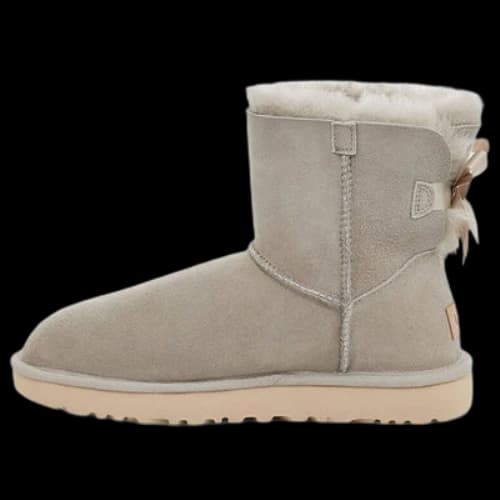 UGG Mini Bailey Bow II Fleece Lined light grey (Women's)