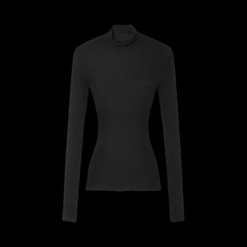 Versace Merinos Seamless Ribs Knit Sweater 'Black'