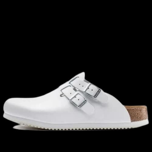 Birkenstock Kay SL Natural Leather Sandals 'White'