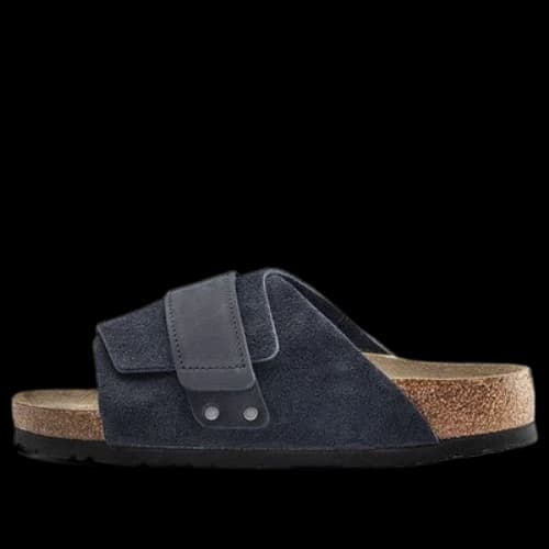 Birkenstock Kyoto Series Cowhide Suede Cozy Soft Sole Fashion Blue Version Sandals (Women's)