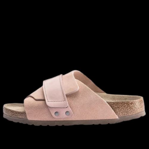 Birkenstock Kyoto Series Cowhide Suede Cozy Soft Sole Fashion Pink Version Sandals (Women's)