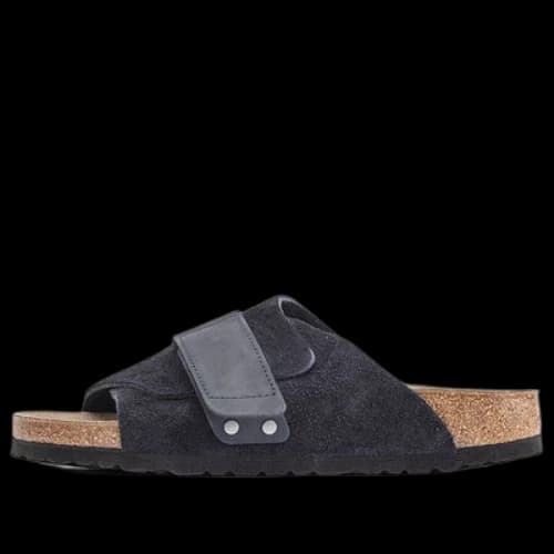 Birkenstock Kyoto Nubuck-Suede Leather Narrow Fit Sandals 'Midnight Blue'