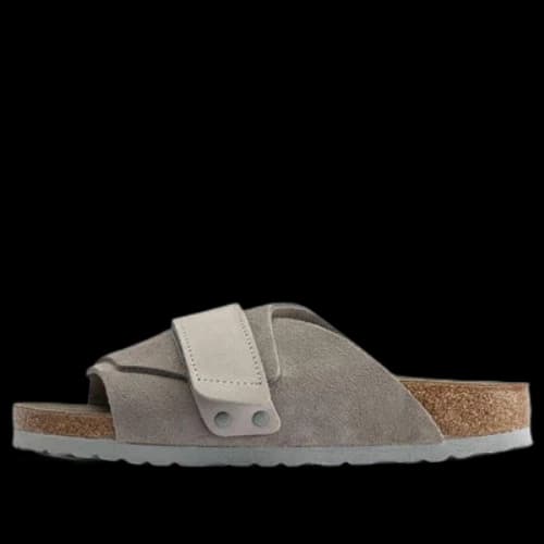 Birkenstock Kyoto Nubuck/Suede Leather Narrow Fit 'Stone Coin'
