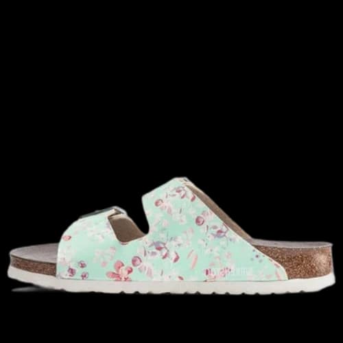 Birkenstock Arizona ESD Birko-Flor Narrow Fit 'Flower Field Mint' (Women's)