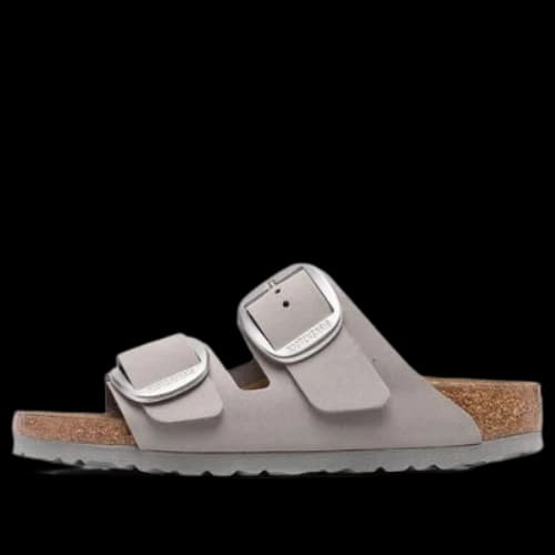 Birkenstock Arizona Big Buckle Nubuck Leather Narrow Fit 'Dove Gray' (Women's)