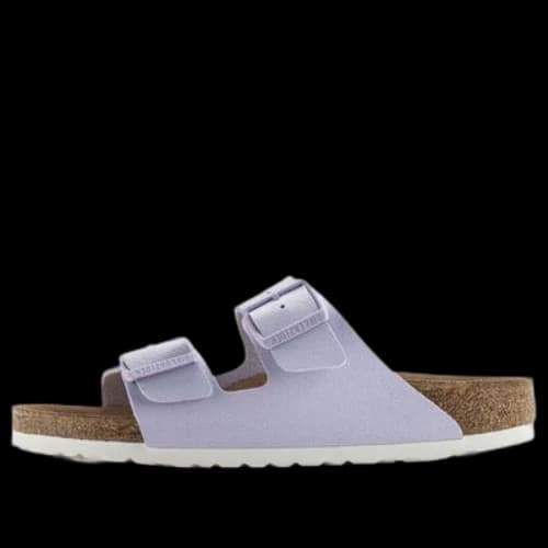 Birkenstock Arizona Vegan Birkibuc 'Lavender Fog'