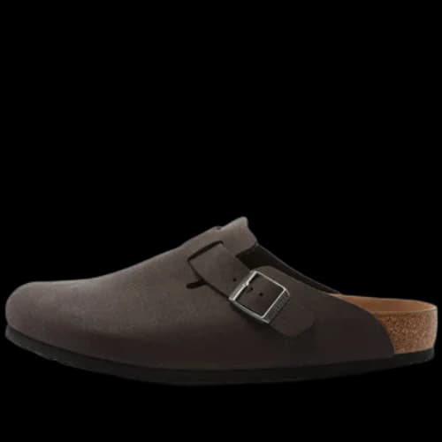 Birkenstock Boston Vegan Sandals 'Black Desert Dust'