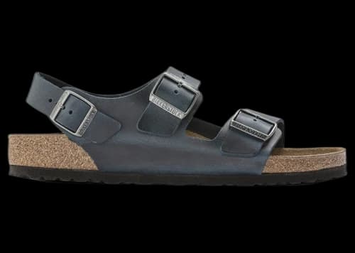 Birkenstock Milano Oiled Leather Insignia Blue