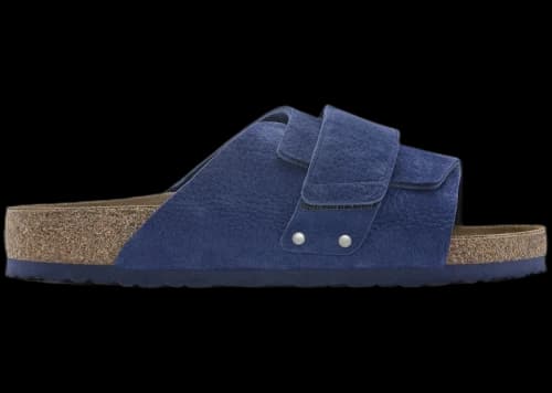 Birkenstock Kyoto Nubuck Leather Desert Buck Indigo Blue