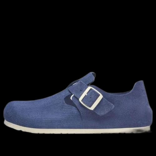 Birkenstock London Suede Leather ' Corduroy Indigo'