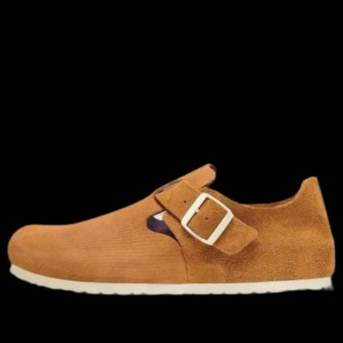Birkenstock London Suede Leather Narrow Fit 'Cork Brown'