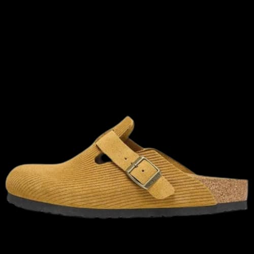 Birkenstock Boston Suede Embossed Clogs 'Cork Brown'