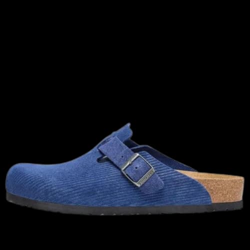 Birkenstock Boston Suede Embossed 'Indigo Blue'