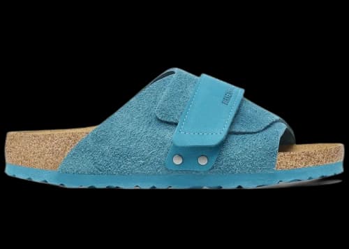 Birkenstock Kyoto Suede Leather Deep Turquoise