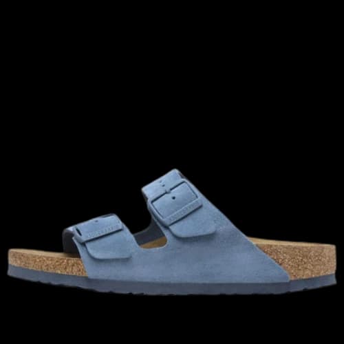 Birkenstock Arizona Soft Footbed Suede Leather Sandals 'Elemental Blue'