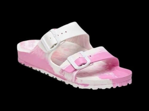Birkenstock Unisex Arizona Essentials Slide-On Sandal Multi Pink (Narrow Fit)