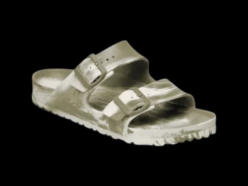 Birkenstock Unisex Arizona Essentials Slide-On Sandal Khaki Eggshell