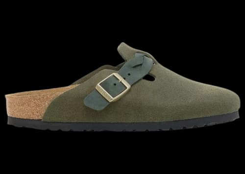 Birkenstock Boston Braided Suede Thyme
