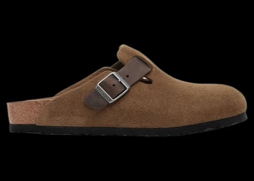 Birkenstock Boston Mixed Leather Dark Tea