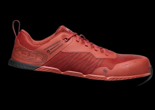 Keen Speedworks Carbon Toe Work Sneaker Red Ochre Black