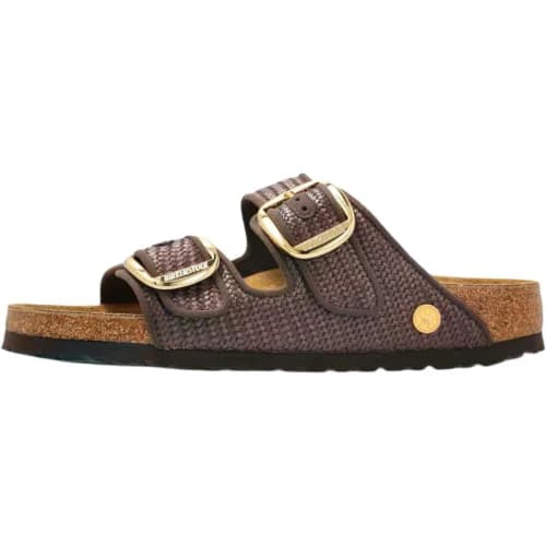 Birkenstock Arizona raffia buckle-strap sandals Women's