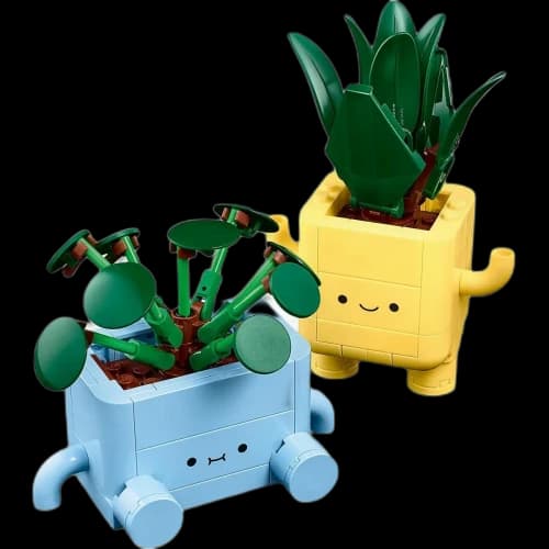 LEGO Flowers & Plants Collection Happy Potted Plant, Plant Flower Pot Building Blocks 217pcs 10349