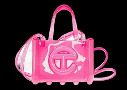 Telfar x Melissa Small Jelly Shopper Clear Pink