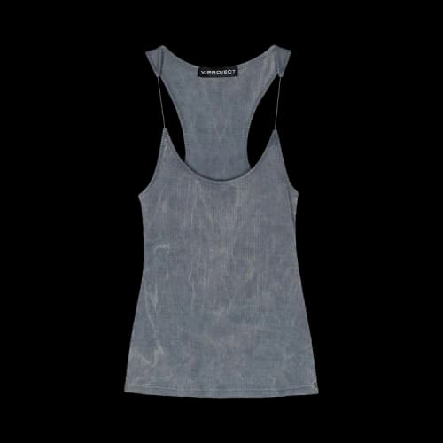 Y/Project Invisible Strap Tank Top 'Blue Washed'