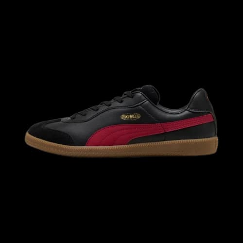 Puma King 21 IT Black Dark Crimson