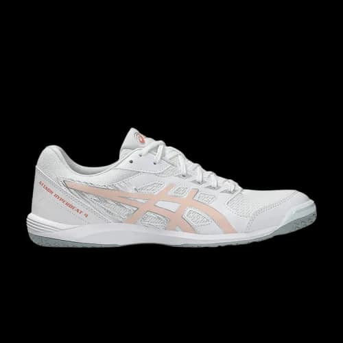 ASICS Attack Hyperbeat 4 Breathable Support Breathable Support Grip Table Tennis Shoes Unisex White