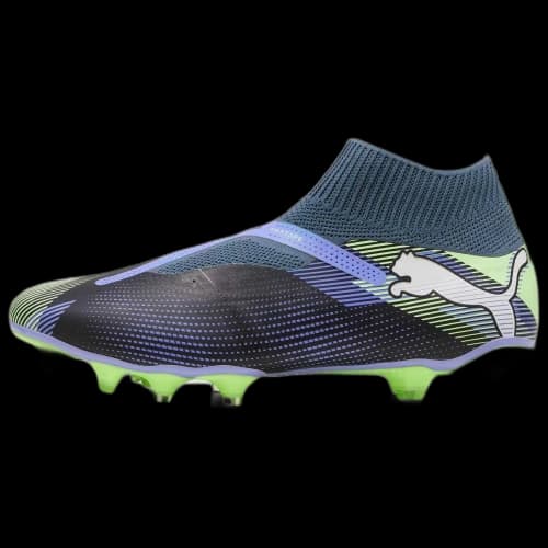PUMA FUTURE 7 MATCH Comfortable Breathable Support Soccer Shoes Men's Gray Blue
