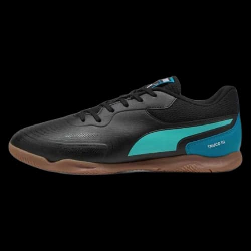 PUMA Truco 3 Soccer Shoes Unisex Black Green Blue